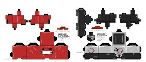 Super Meat Boy - Super Meat Boy PaperCraft