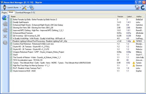 Elder Scrolls V: Skyrim, The - Nexus Mod Manager - автоматическая установка модов