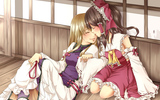 Konachan-com-82846-geike-hakurei_reimu-japanese_clothes-touhou-yakumo_yukari-yuri